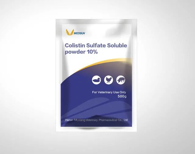 Veterinary Medicine Against Intestinal Inflection Colistin Sulfate Soluble Powder 10% for Poultry, Swine