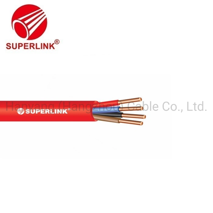 0.75 - 4.0mm Cable 2cores Fplr Solid Copper Wire Unshielded PVC Fire Alarm Cable for Fire Alarm for Display