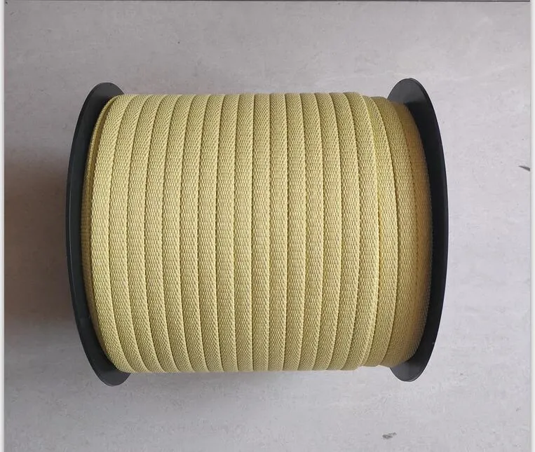 25/38/50mm Manufacturer's Direct Selling Double Layer Hollow Aramid Webbing Fire Resistant, Heat Resistant, Wear-Resistant Protective Sleeve