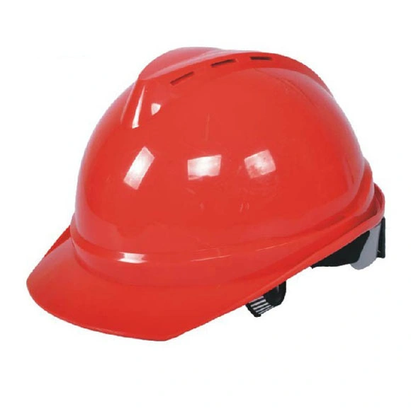 Factory Safety Helmet Press Ratchet Type Adjustment Head Protection Construction Knob Hard Hat with Vent