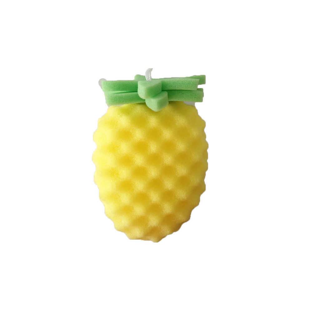 OEM Design Pineapple Fruit Shape Kids Body Shower Hand Washing Bath Scrub Loofah Bath Loofah Sponge