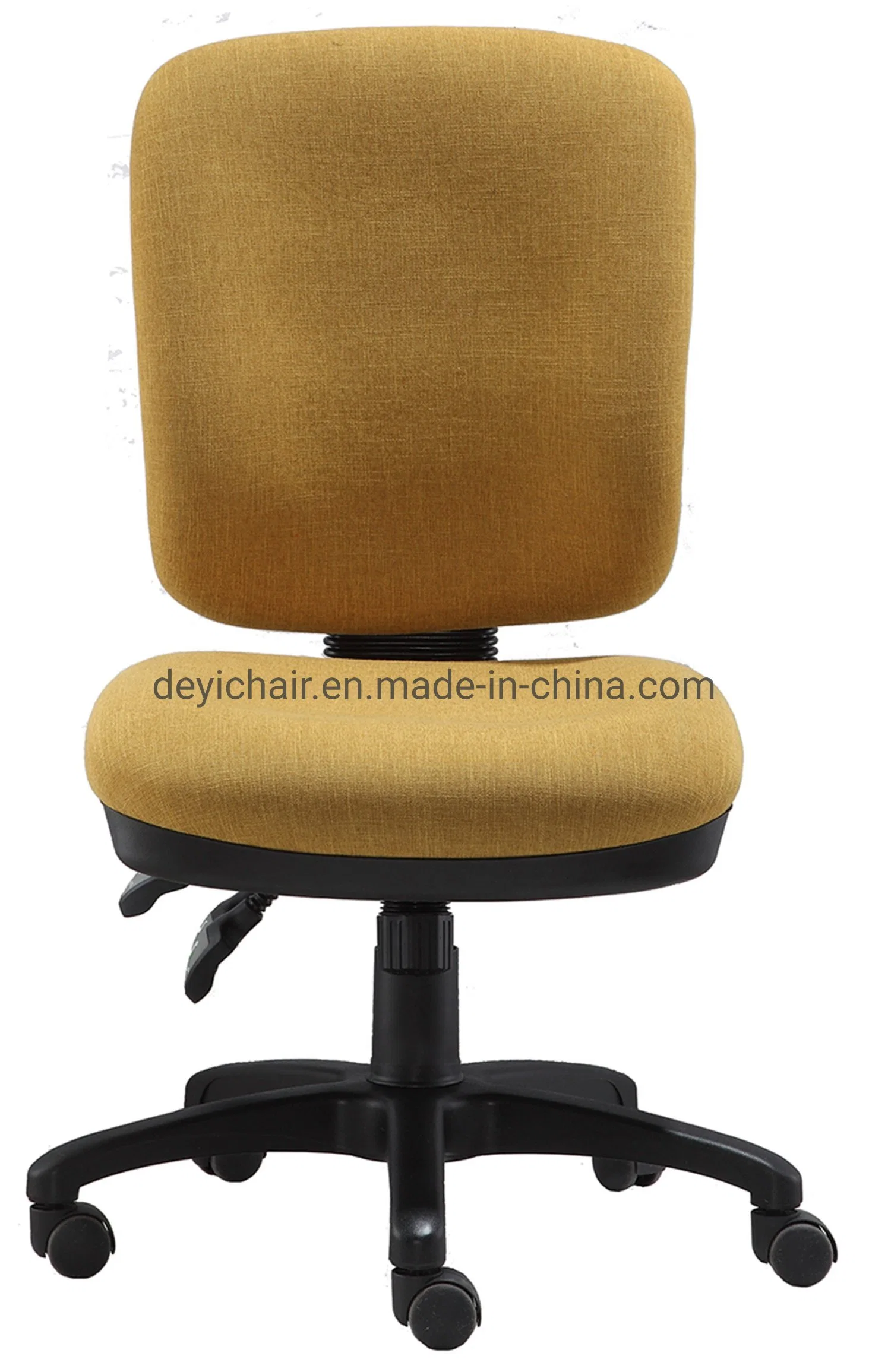 Back and Seat Angle Adjustment Functional Mechanism Low Back Fabric Upholstery Computer Office Chair