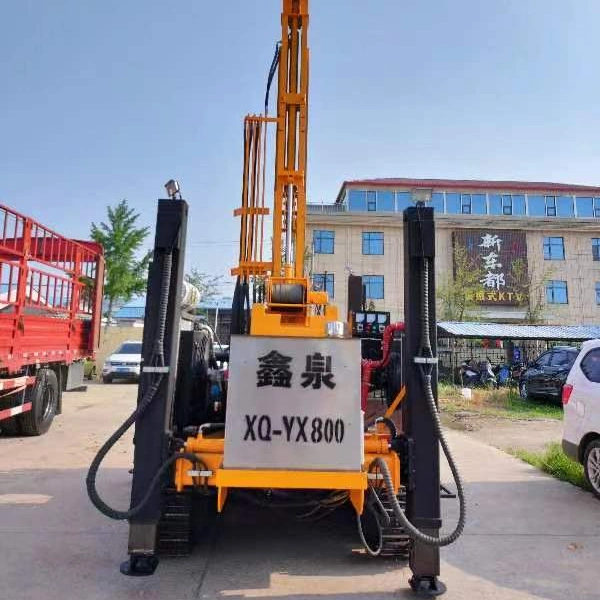 Bangxin Crawler Borehole Water Well Rotary Drilling Rigwith Air Compressor