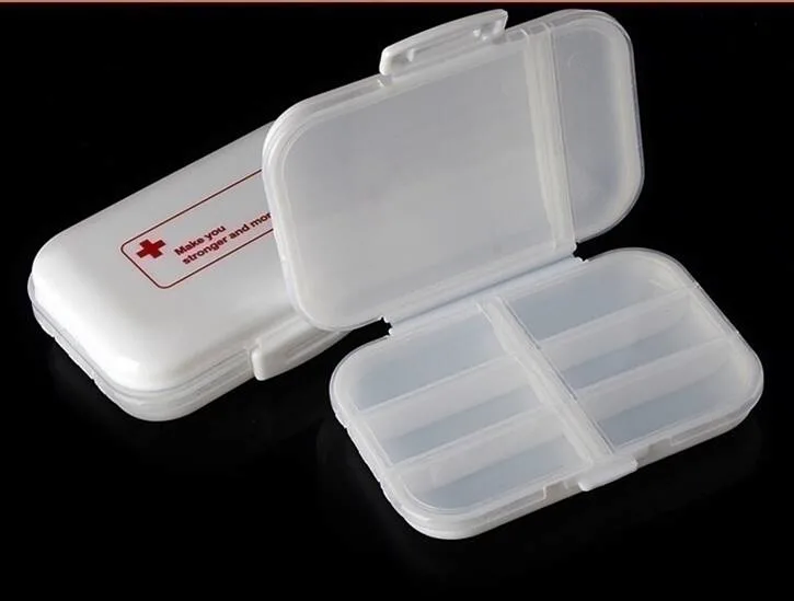 Hot sell Grid Small Tablet Pill Organizer Case Plastic 7 Days Weekly Pill Boxes