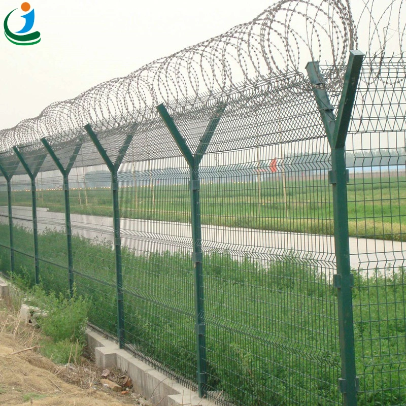 Alta Qualidade Jardim soldados galvanizados Aço Metal Wire Mesh Barreira de Segurança de Compensação de Esgrima Prisão do Painel