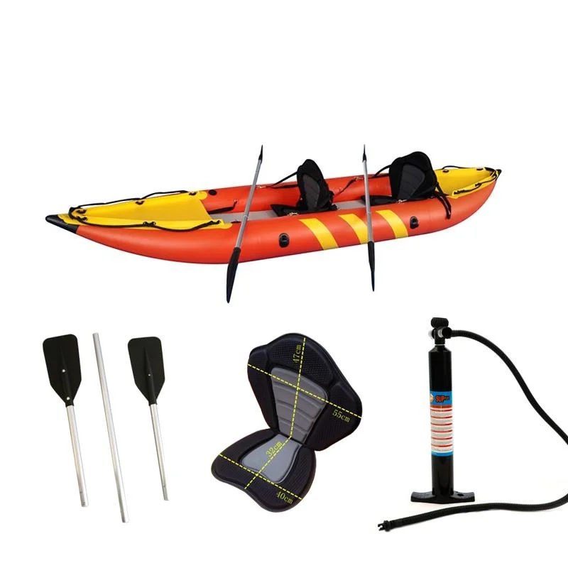 Factory Supply Customized PVC Fishing Kayak for 2 Person