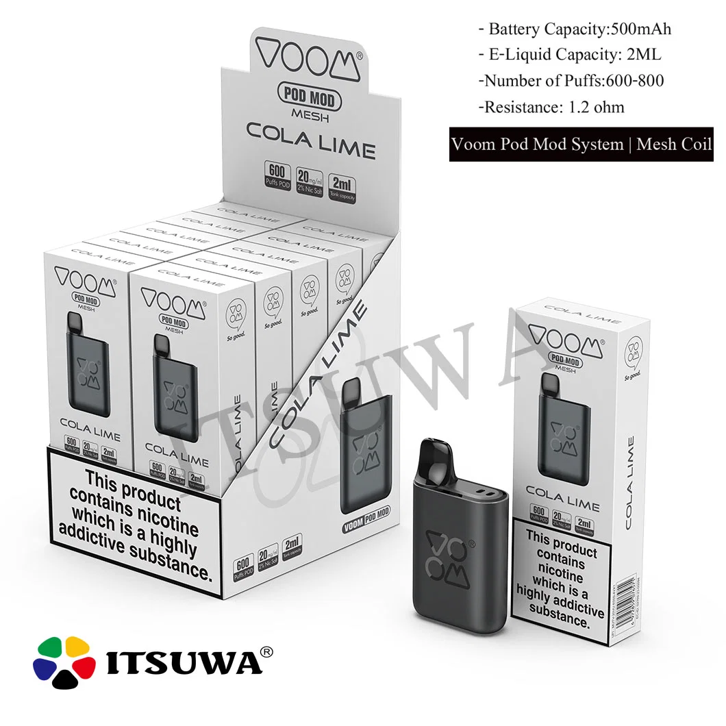 Itsuwa Voom Pod Mod 2ml Liquied Pod Zigaretten Electronic-Cigarette Accesorios Tienda de humo de la bobina de malla Pod Vape