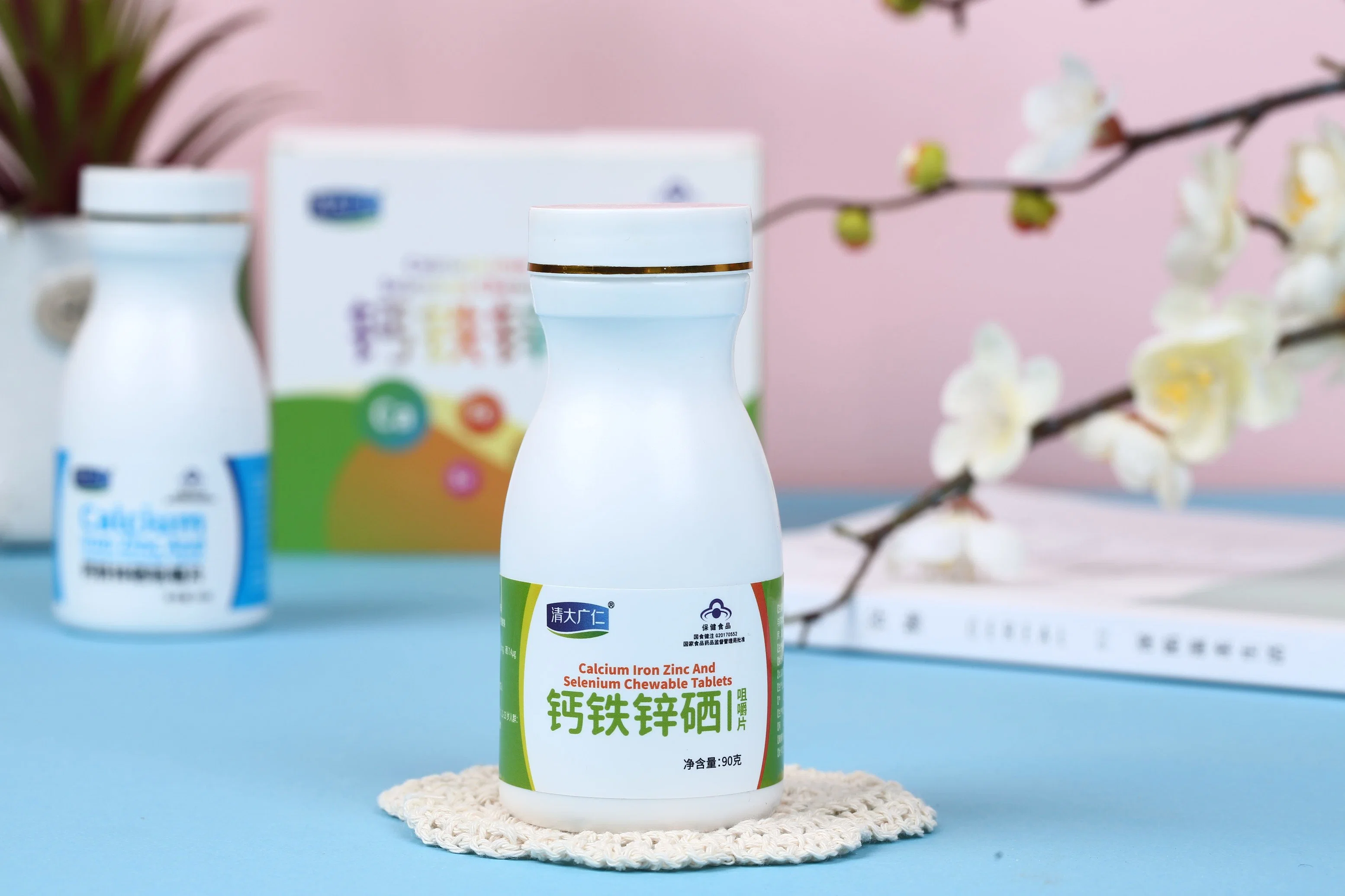 Chinesische Gesundheit Kräutertabletten Kalzium Eisen Zink Selen Kautabletten