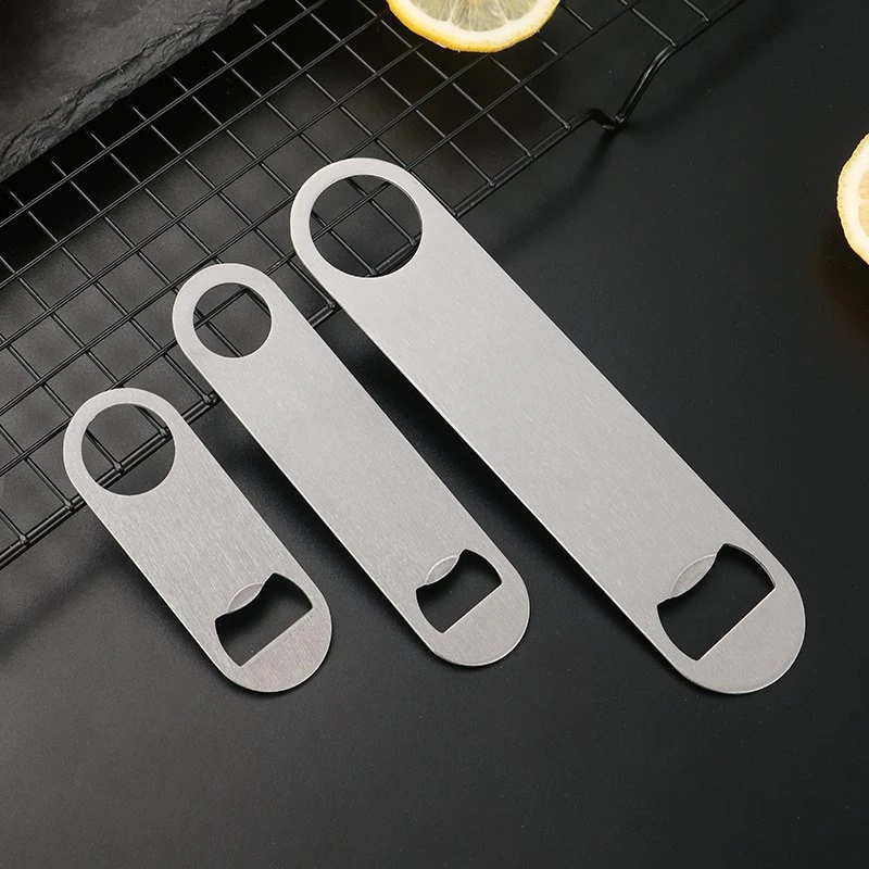 Amazon Hot Selling Blank Sublimation Custom Bottle Opener Bar Beer Bottle Opener 420 Stainless Steel Flat Bottle Opener