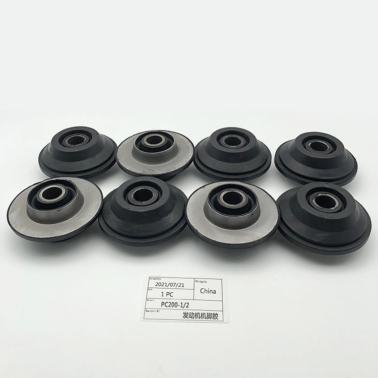 Supplying Multiple Types/Size Flexible Rubber Mounts Blue Engine Excavator Parts Engine Cushion for PC200-1-2