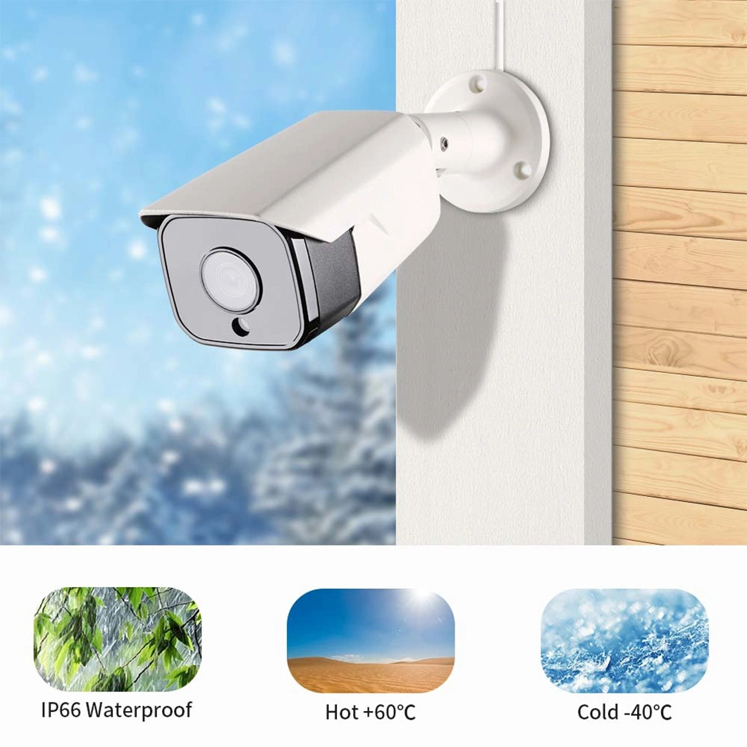 Hicotek 6MP 4K 8MP Seguridad exterior IP CCTV Network Poe Cámara con Human Smart Motion Detection Audio Hikvision Protocol