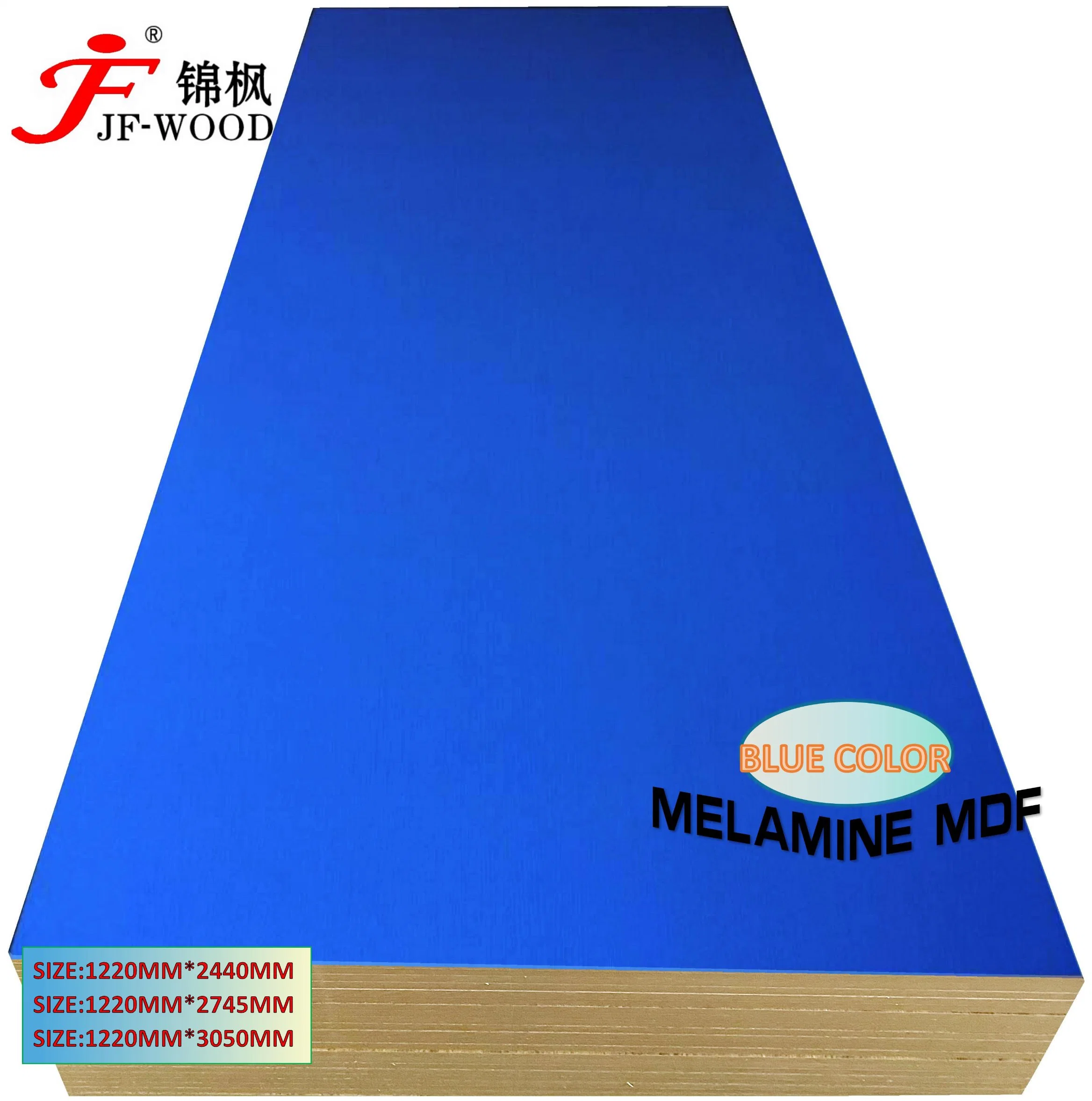 ISO9001: 2008 Furniture Grade Solid Wood Grain Color 100% Poplar 1220*2440mm Melamine MDF Board