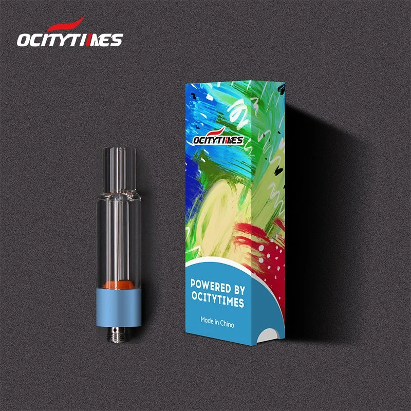 Empty Tobacco Vape Cartridge Full Glass Metal Disposable 510 Thread Atomizer with Customized Logo and Colors