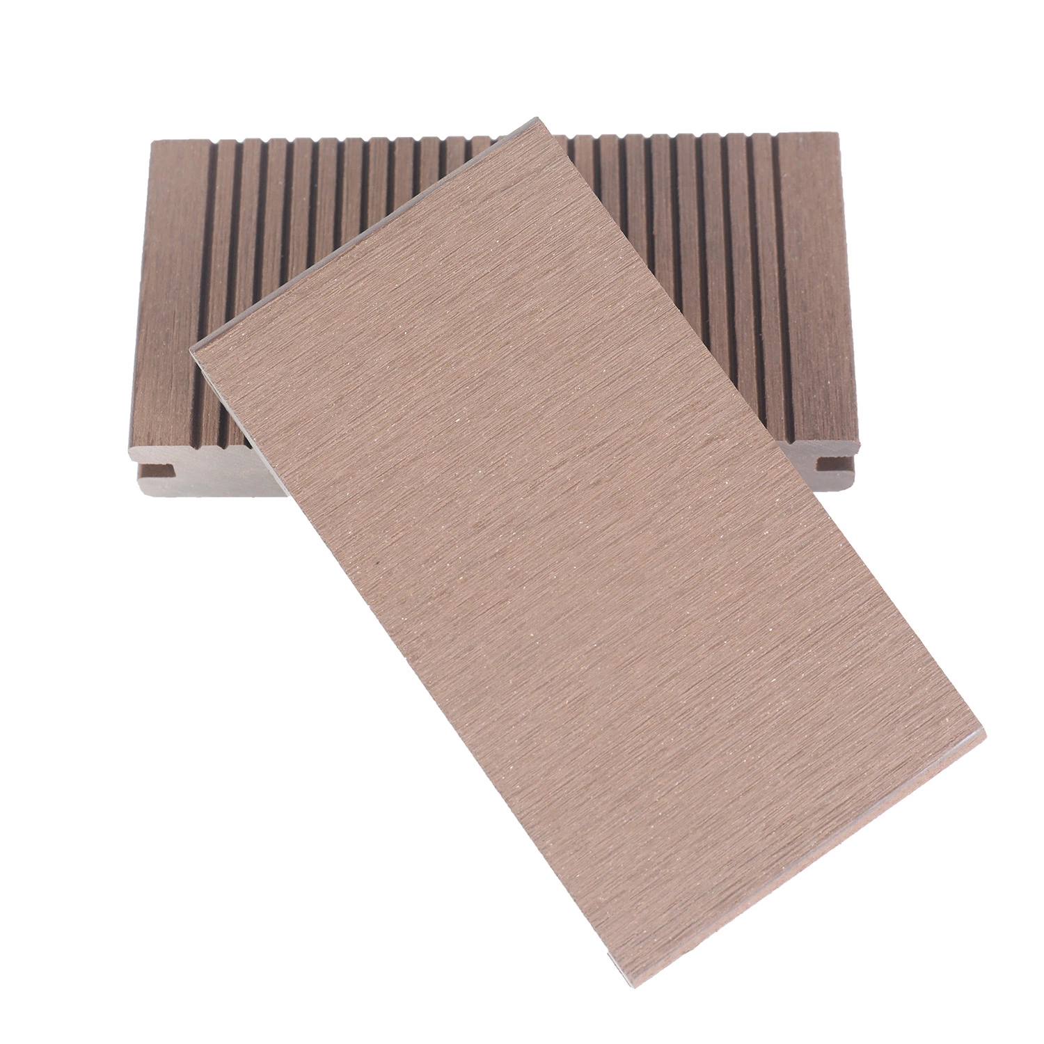 Ocox Revêtement de sol composite en bois plastique solide imperméable pour l'extérieur, revêtement de sol en WPC pour terrasse