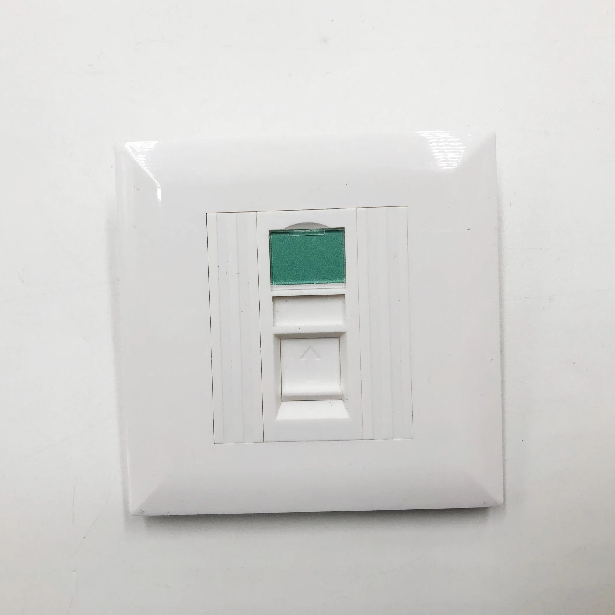 Network Cabling RJ45 Double Port Wall Plate