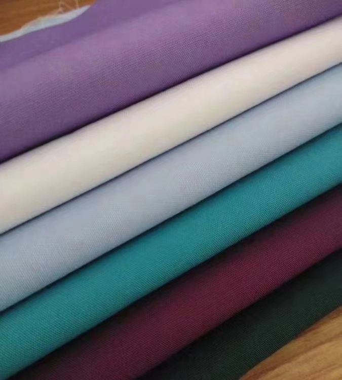 Trueran Polyester 65 Baumwolle 35 Woven Einfarbig Popeline Stoff für Bekleidungsgroßhandel