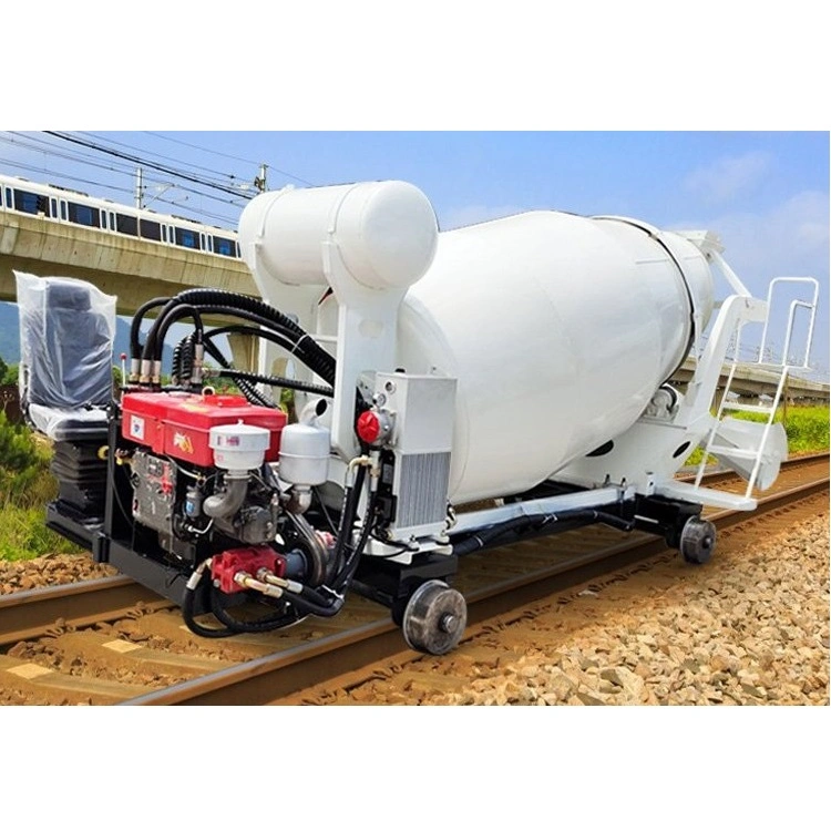 Mini Cement Mixer Concrete Mixing Truck Rail Form Mixer Truck for Tunnel