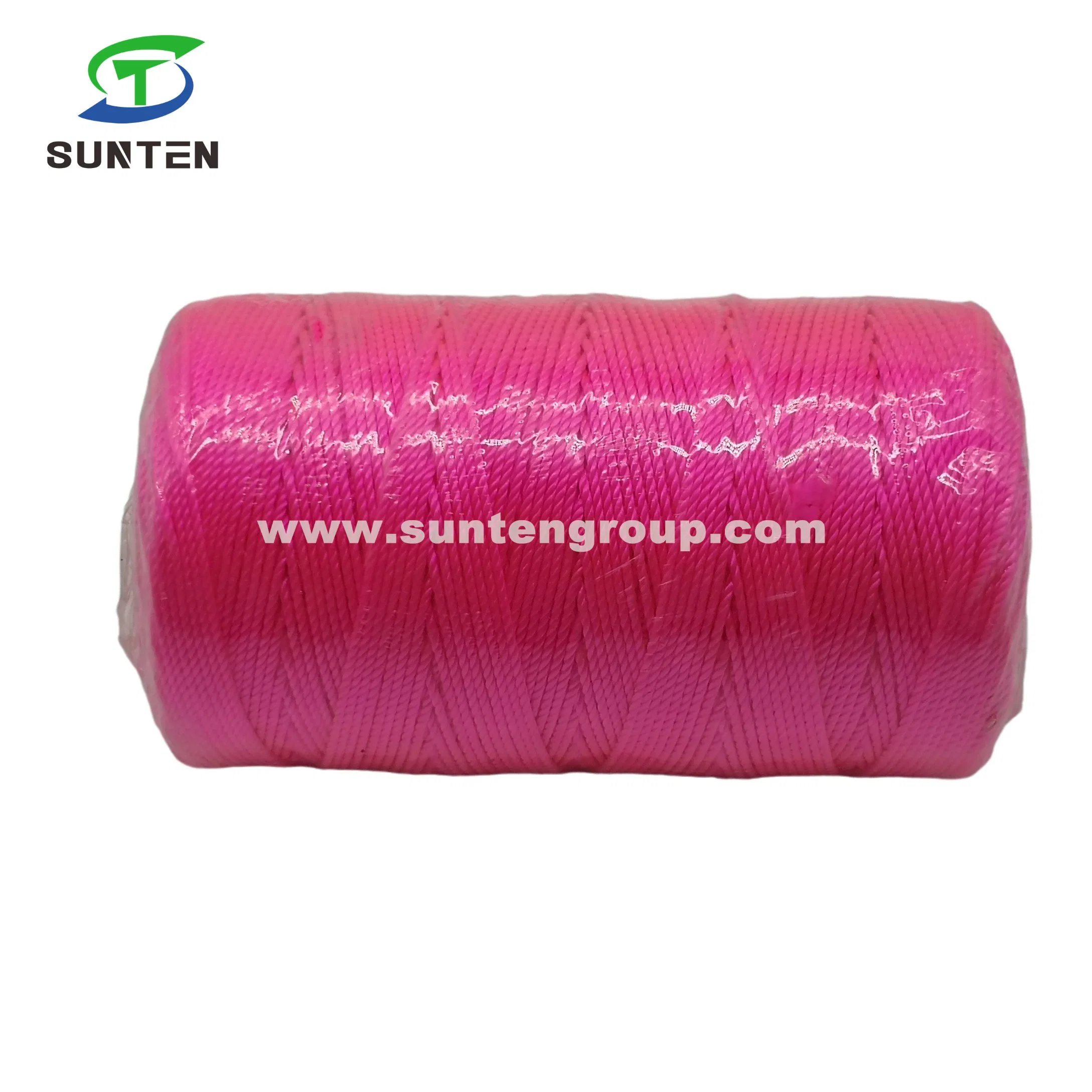 Pink High Tenacity PE/PP/Polyester/Nylon Plastic Twisted/Braided/Baler/Thread/Packing/Fishing Net Line (210D/380D) by Spool/Reel/Bobbin/Hank