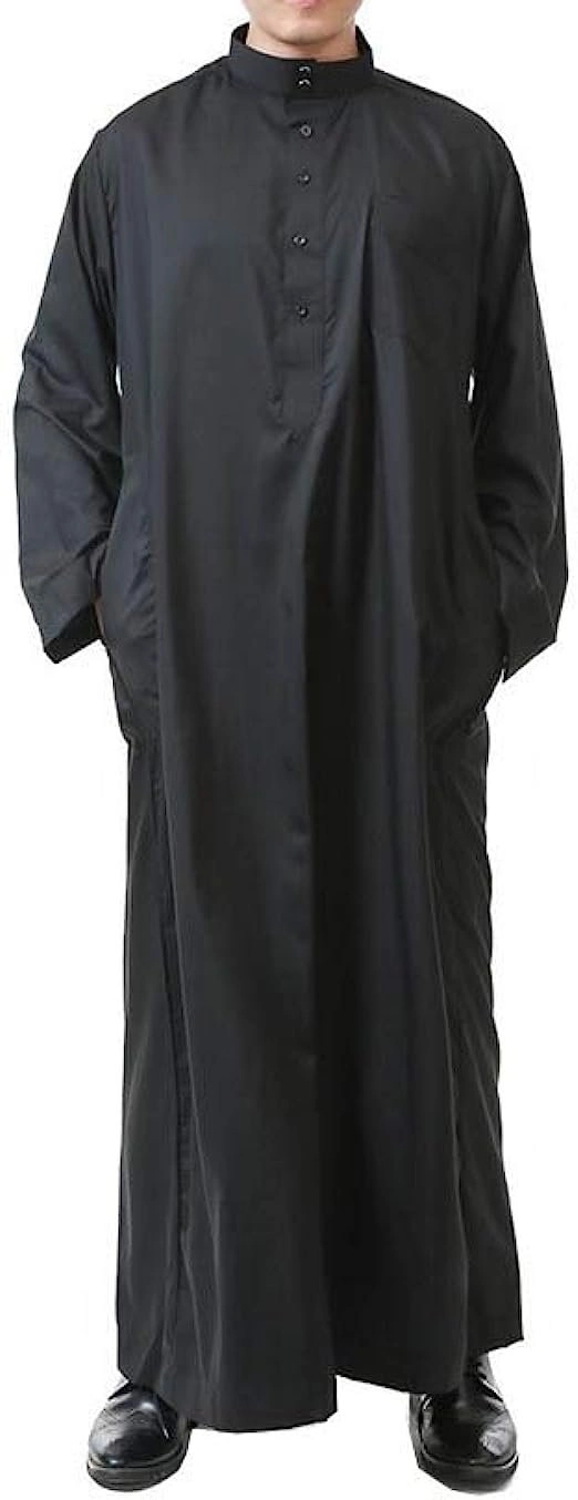 Positive Costume Middle East Jubba Thobe Dubai Islamic Clothingmen Muslim Bamboo Robes