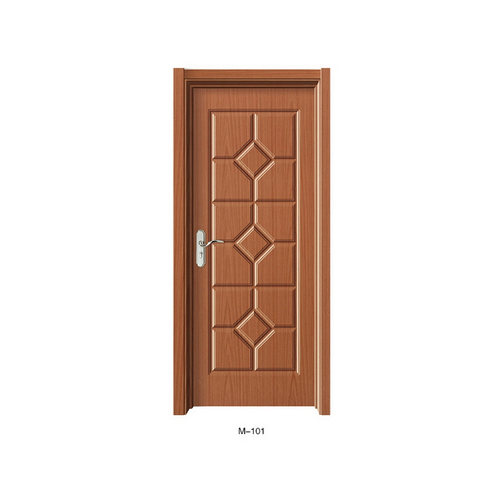 Comercio al por mayor de la tapa de película de PVC impermeable MDF Puerta de madera interior de la puerta de casa/oficina