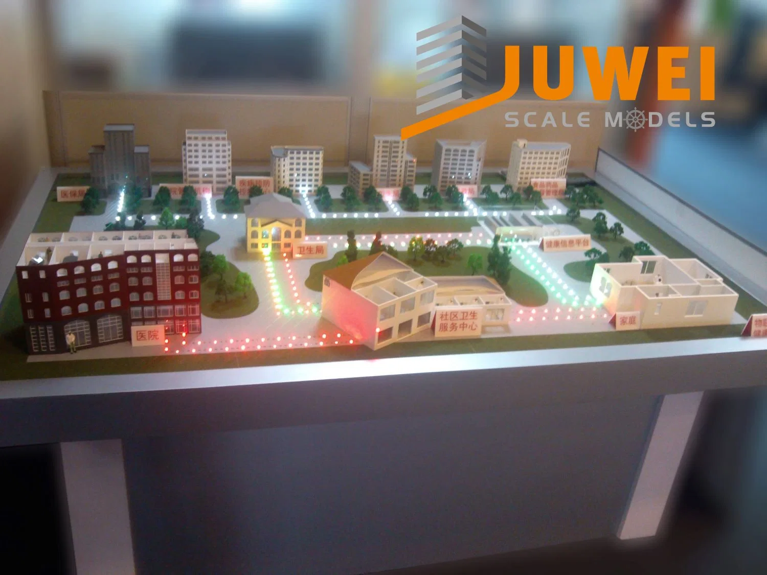 Maqueta en miniatura para obtener una panorámica de la comunidad de diseño (JW-57)