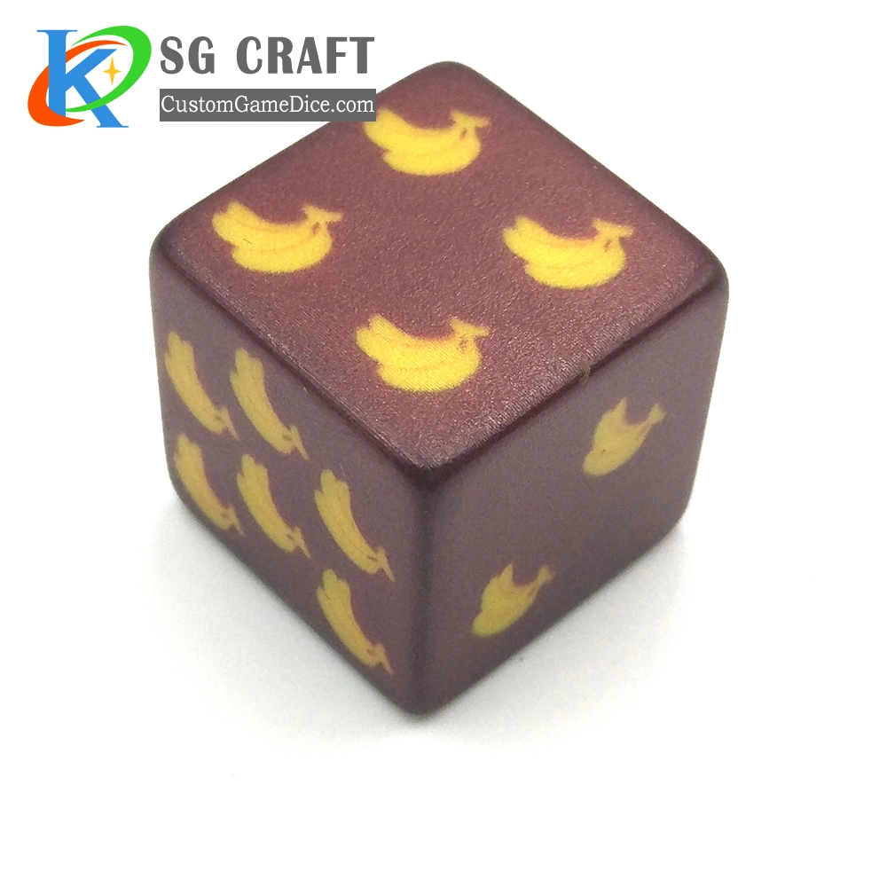 Acrylic Dice Custom Logo by Printed Dice Cubes D6 Dice for Board Games Rpg Dnd