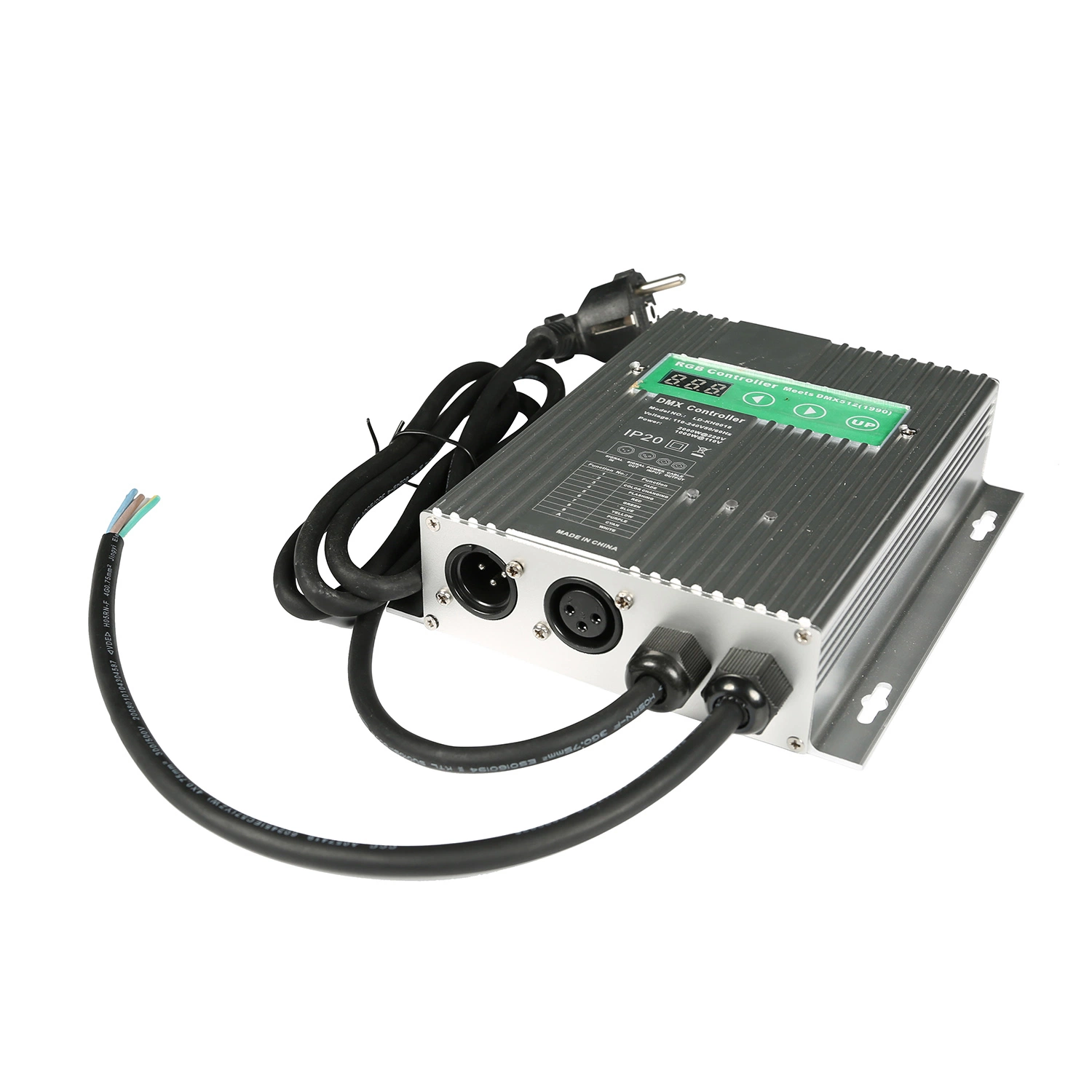 DMX512 Controlador RGB de alta potencia de 2000W para 110V 230V regleta de controlador LED RGB decodificador