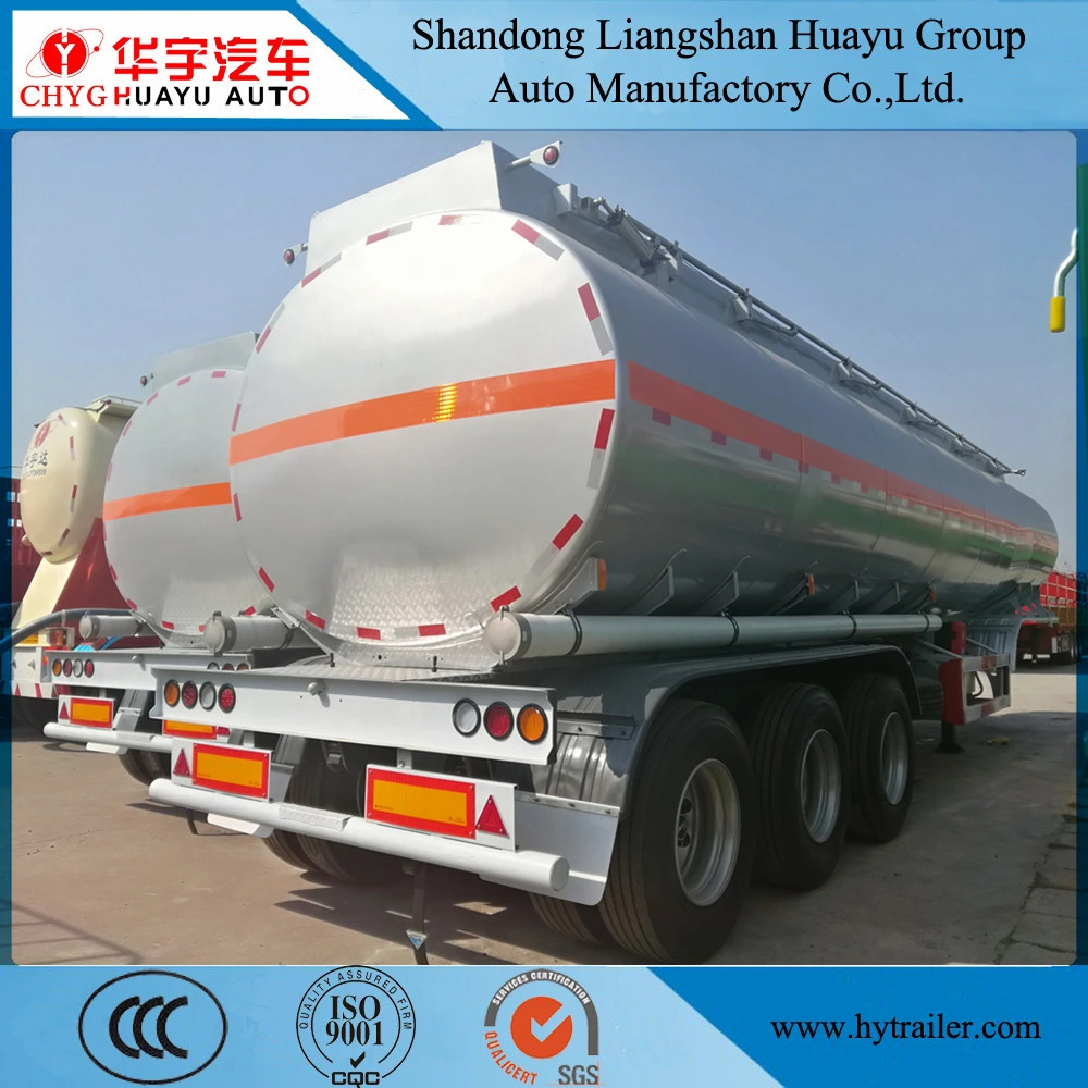 3 Axle 30000L/40000L/50000L Carbon Steel/Stainless Steel/Aluminum Alloy Tank/Tanker Truck Semi Trailer for Oil/Fuel/Diesel/Gasoline/Crude/Water/Milk Transport