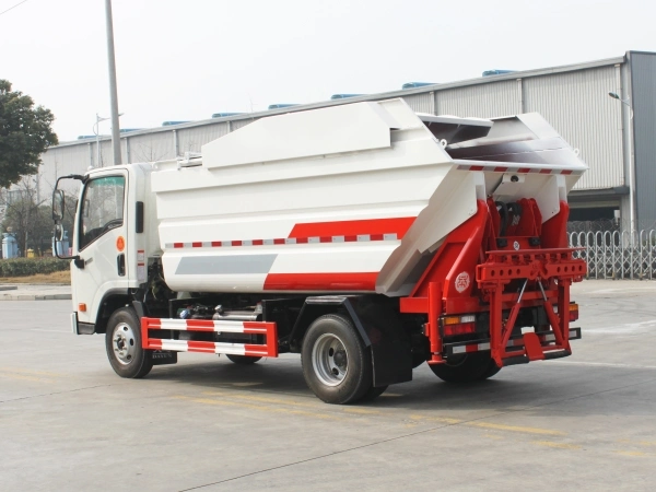 Brand New Isuz-U 5m3 Rear Loading Garbage Compactor Truck Compression Docking Refuse Collector Special Vehicle