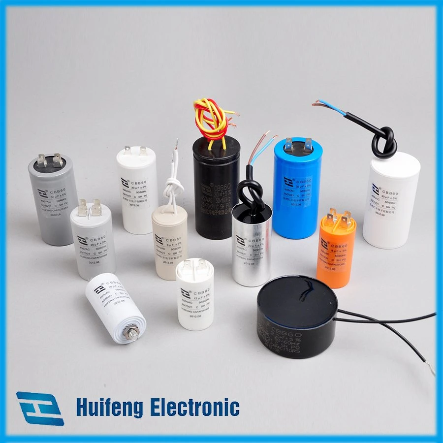 Multiple Specifications Cbb60 Polypropylene Film Resistor Capacitor Washing Machine and Dryer