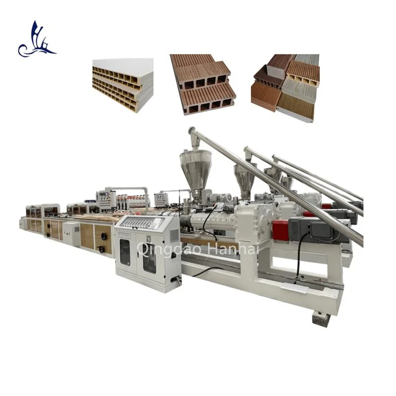 PVC PE Wood Plastic WPC Profile Ceiling Panel Production Equipment Single Screw Extrusion Machine