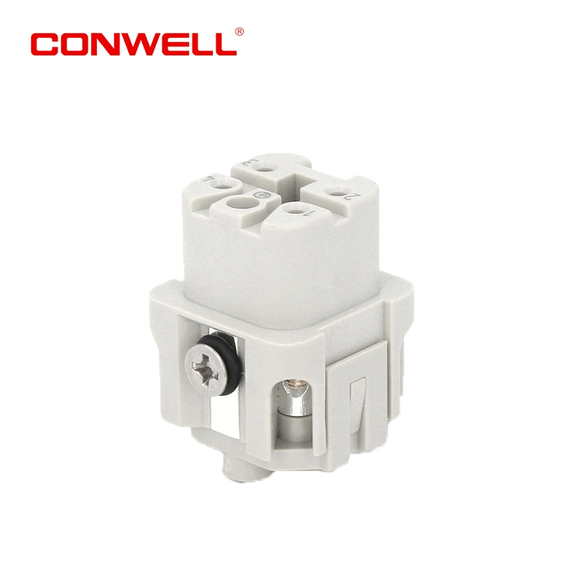 Ha-004-M Mmale Insert Heavy Duty Connector Aviation Plug PCB Connector Spring Signal Cable Connector