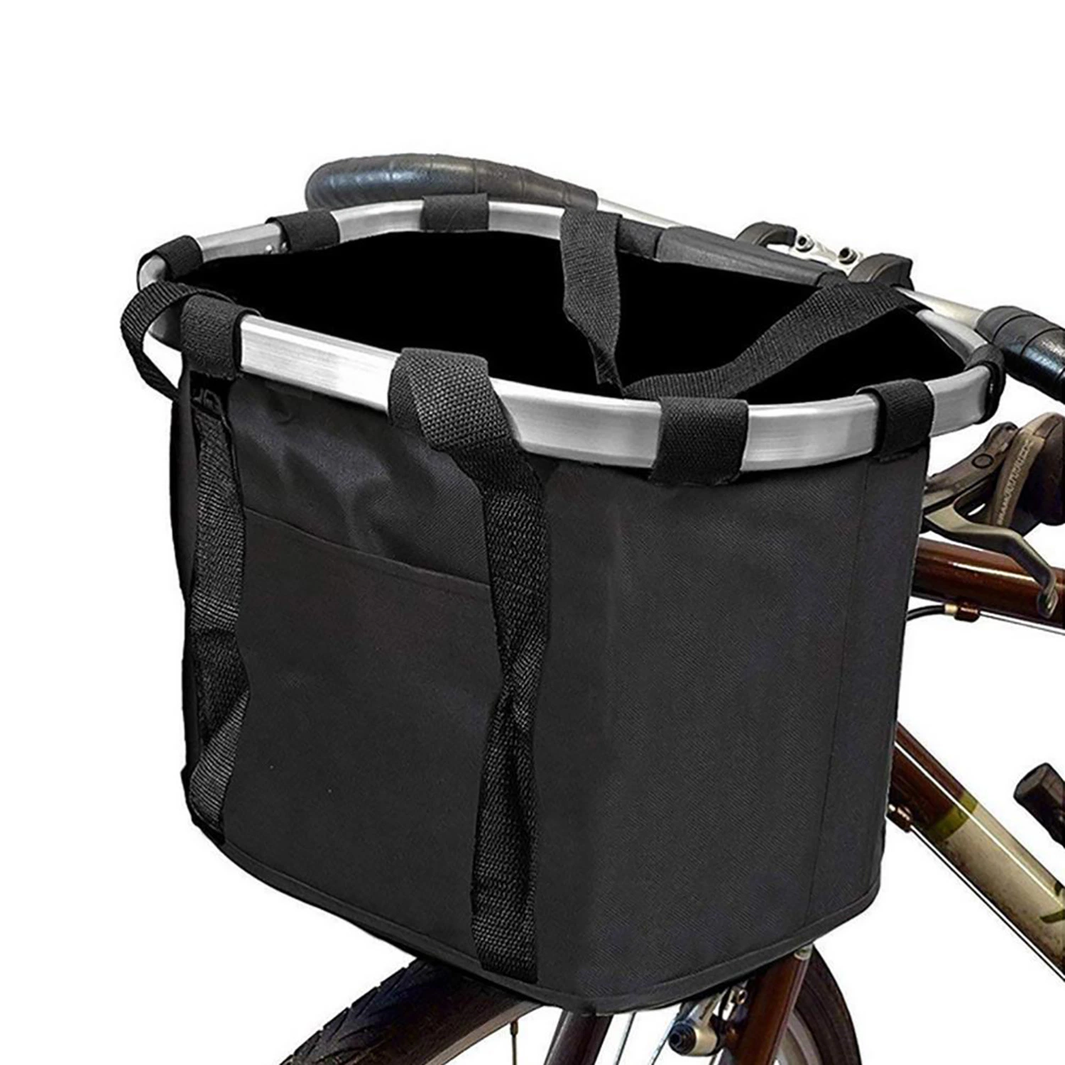 Foldable Aluminum Alloy Basket Mountain Bike Large Bearing Capacity Detachable Bike Basket Bl22562