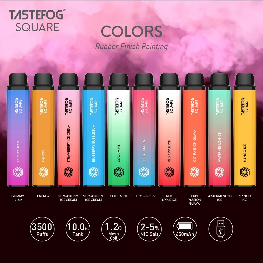 Tastefog Square Elf Vape Cheap 3500puffs Vapes Disposable/Chargeable Vape Pen