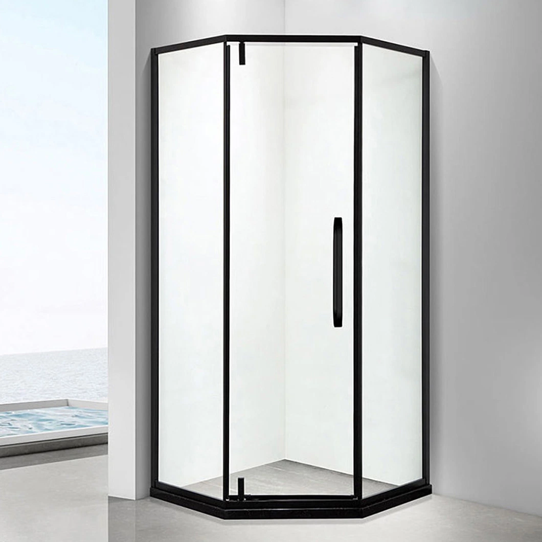 Qian Yan Frameless Hinged Bifold Shower Room China Al Material Luxury Shower Manufacturers Custom New Design Portable Aluminum Luxury Walk-in Shower Enclosures