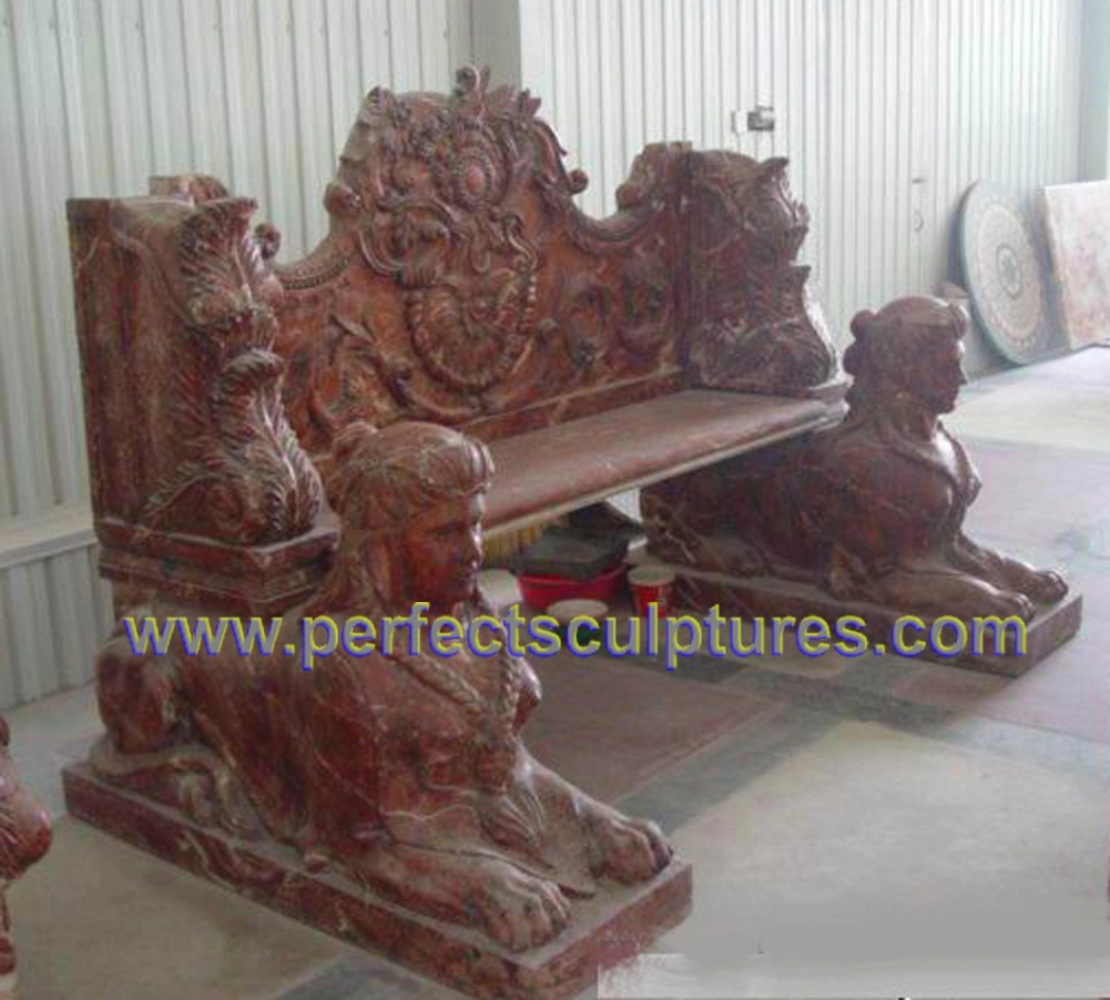 Stone Marble Antique Garden Chair for Garden Ornament (QTC067)