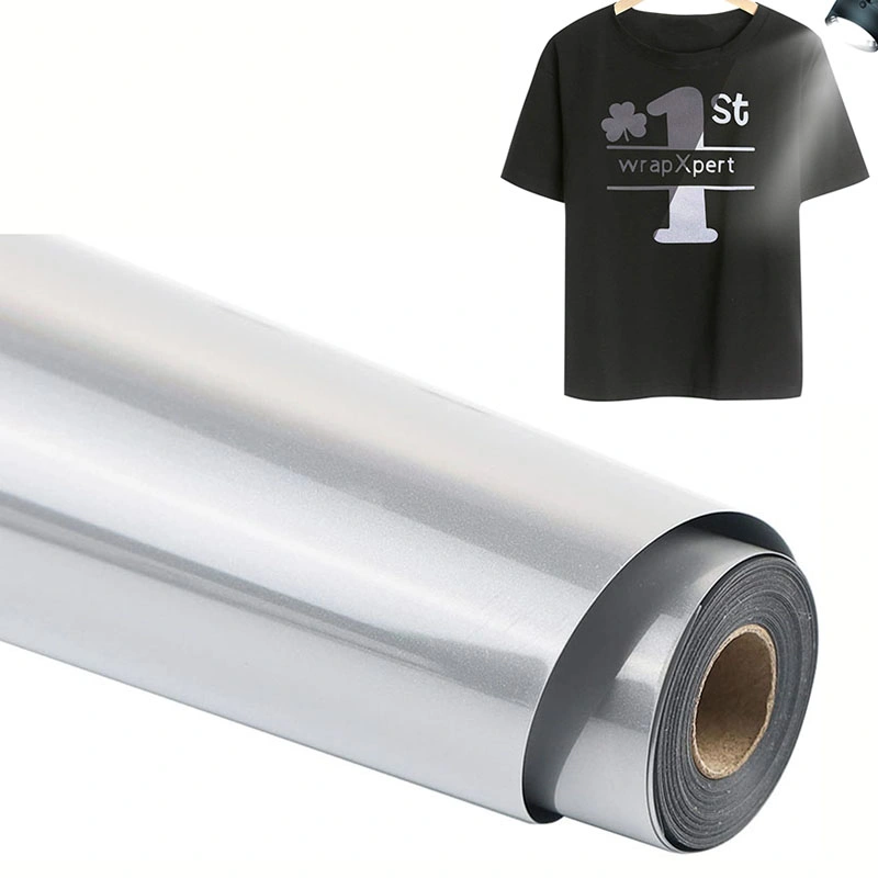 High Visibility Pes PU Flex Heat Transfer-Film Reflective Htv for Workwear