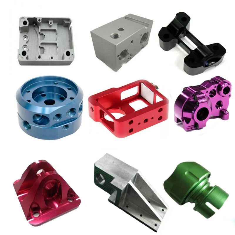 Custom 7075/6061/6063/5083/6082/2017 -T5/T6 CNC Milling Turning Cutting Precision Aluminium Machining Parts with Black Red Green Blue Anodization