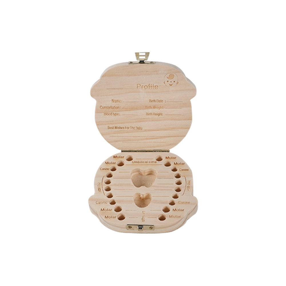 Hot Sale Small Beech Wood Keepsake Packing Box Tooth Box