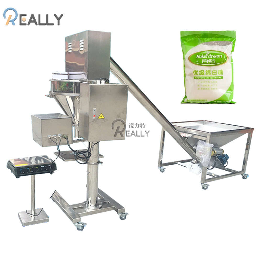 Semi Automatic Powder Filling Packaging Machine Vertical Feeding Form Fill Seal Machine Can Sealer Machine