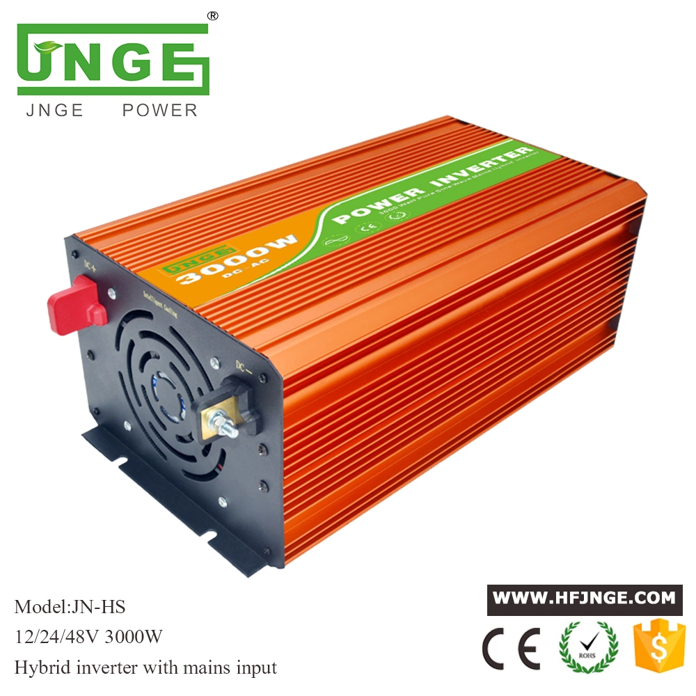 3000W 48V Hybrid Pure Sine Solar/PV Power Inverter With AC Bypass Mode(Auto or Manual Switch Between DC or AC Priority First for Off Grid System)