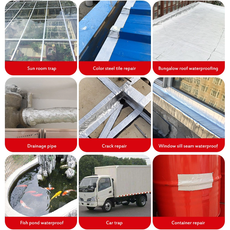 Self Adhesive Waterproof Tape Joint Flex Rubber Crack Sealing Tape Putty Tape Butyl Mastic Tape for Roof Windows