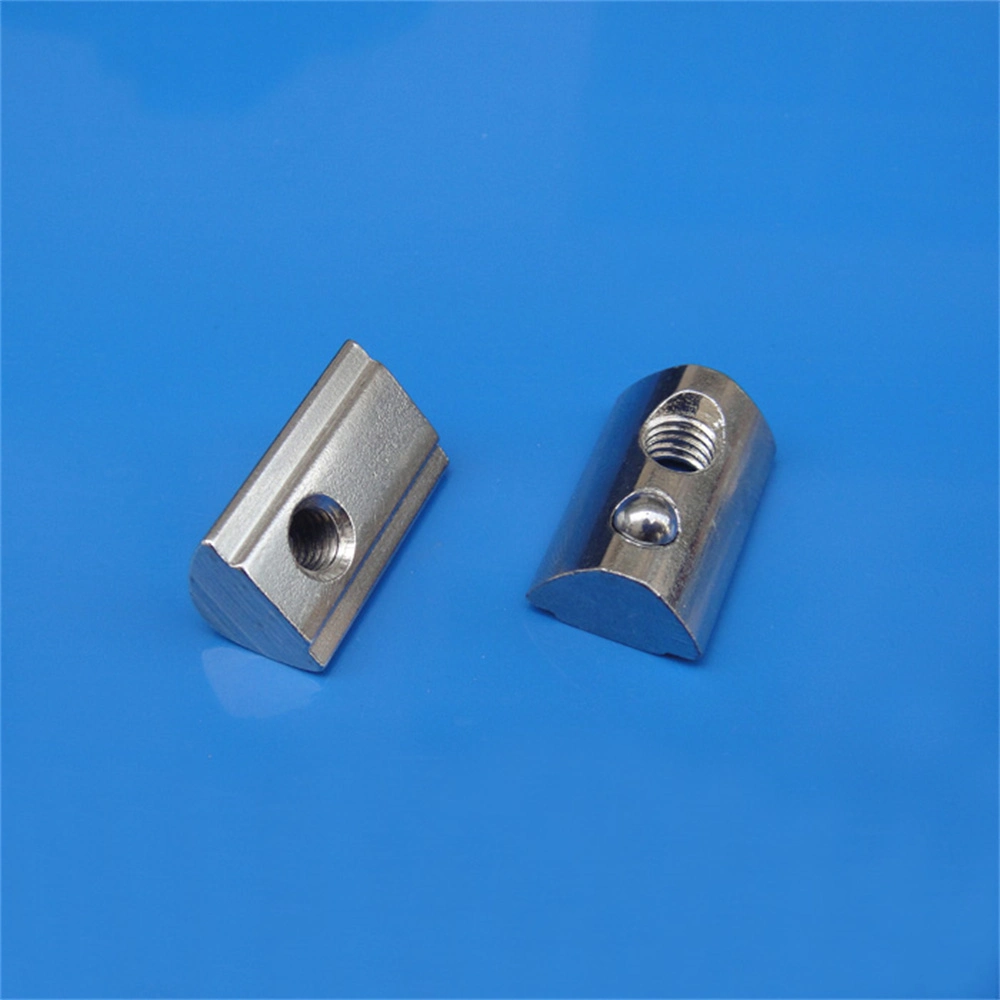 Plating Steel Spring Block Drop in T-Nut T-Slot W Ball Spring Nut