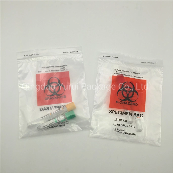 Medical Supplies Export Delivery Biohazard Specimen Bag