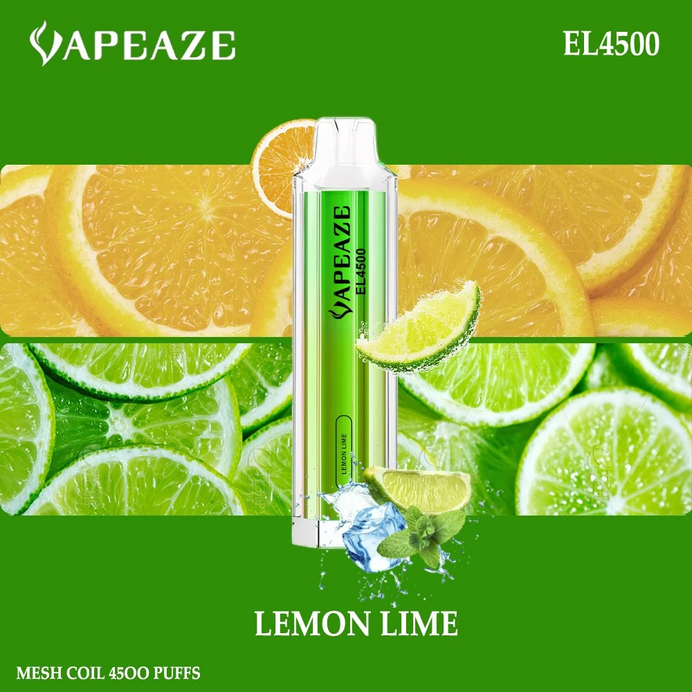 Wholesale 2023 Cheap Disposable Vape Vapeaze EL4500 Puff Rechargeable 4500 Puff Mesh Coil 0%2%5% Nicotine Mini Alibaba One Time Vape