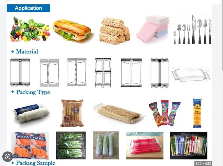 Verdura Fruta automático del flujo de la bolsa de zanahoria Máquina de embalaje horizontal