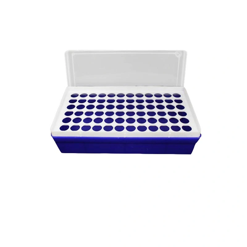 Medical 72 Wells 1.5ml Plastic Centrifuge Tube Box with Cover