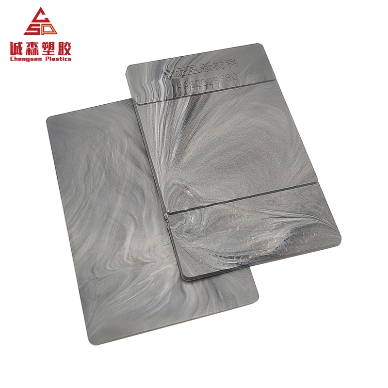 Marble Wood Texture ABS Sheet Smooth Surface ABS/PMMA Plastic Sheet Black ABS