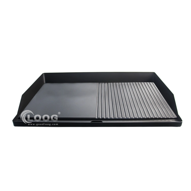 Double Burner Electric Grooved Griddle Popular Baking Oven Snack Machine Stainless Steel Desktop Grill Gas for Outdoor BBQ