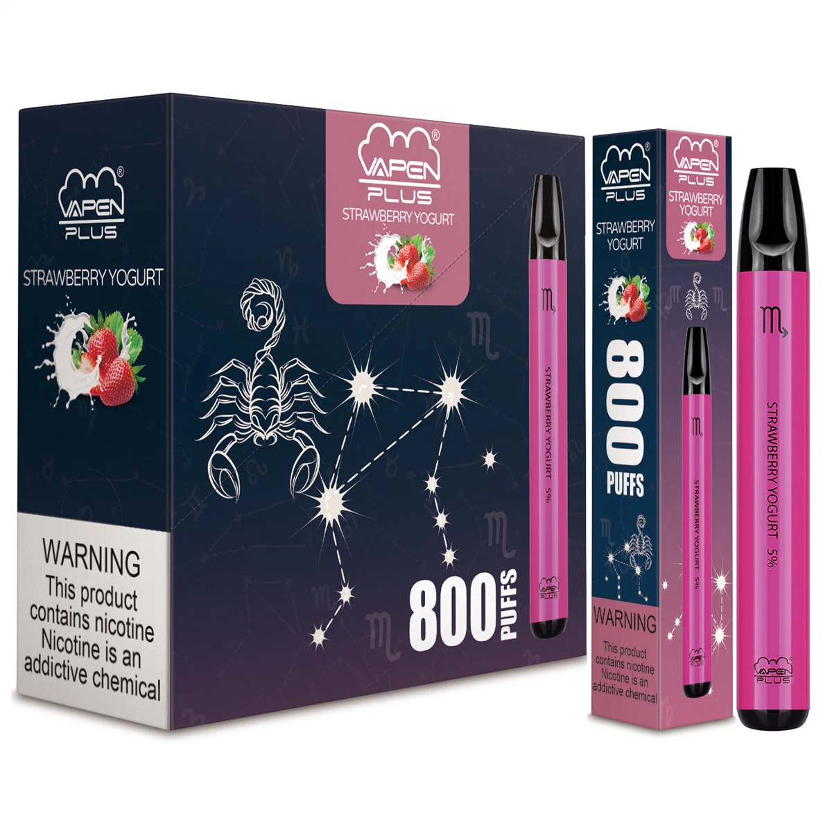 Authentic Zodiac Edition 800puffs Portable Vaporizer Pre-Filled Bars Vapor Vapen Plus Puff Plus